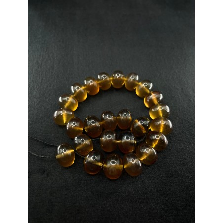 Handcrafted Blue Amber Beads Large Tower