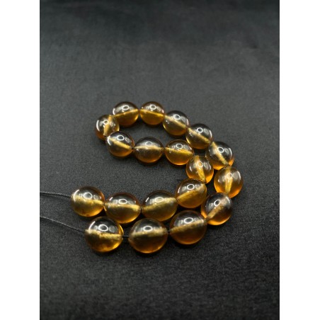 Handcrafted Blue Amber Beads Small Tower