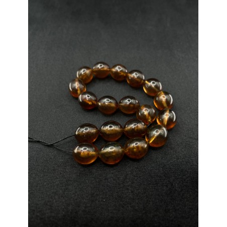 Handcrafted Blue Amber Beads Small Tower