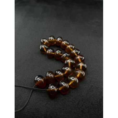Handcrafted Blue Amber Beads Large Tower