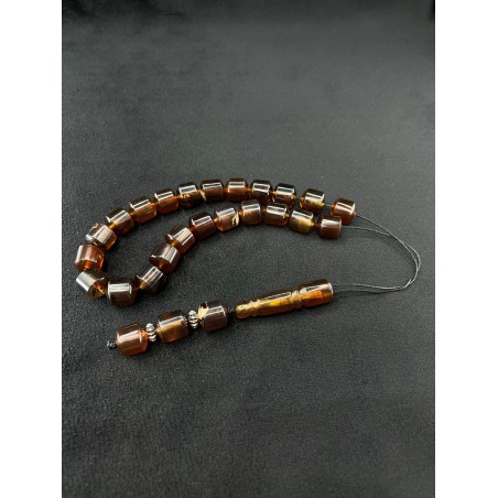 Natural Amber Worry Beads In Hand 34.06g