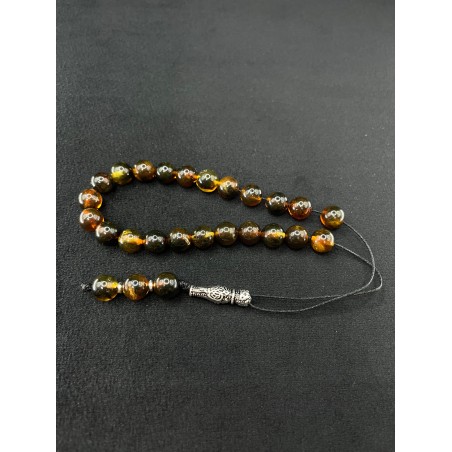 Cognac Baltic Amber Beads In Hand 216