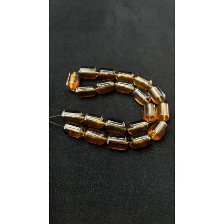 Handcrafted Blue Amber Beads Small Tower