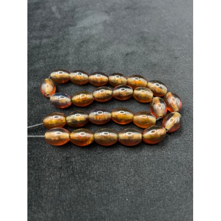 Handcrafted Blue Amber Worry Beads 20.06g Small Tower