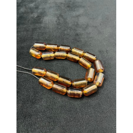 Handcrafted Blue Amber Beads Small Tower