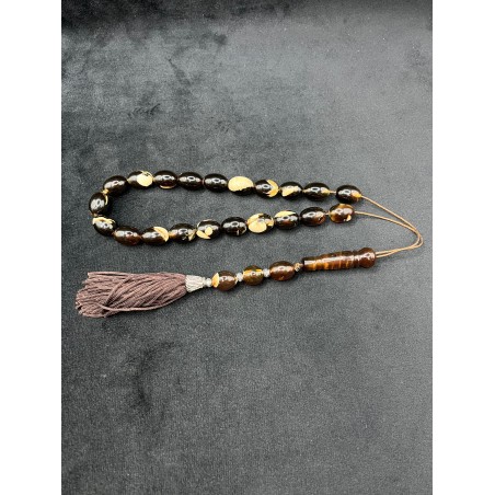 Natural Amber Worry Beads Tassel Layout